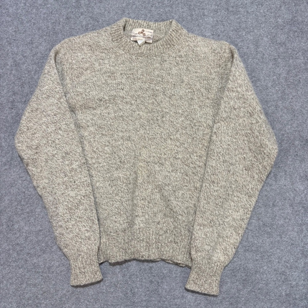 Vintage EMS Eastern Mountain Sports Wool Blend Crewneck Sweater Mens Medium USA